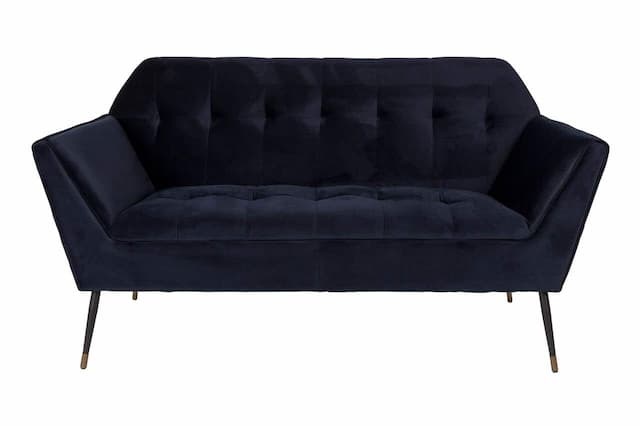 2-Sitzer SOFA KATE DEEP BLUE Samt von DUTCHBONE