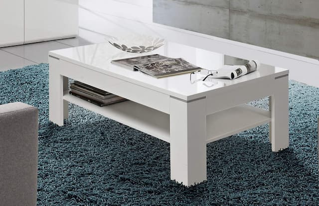 Couchtisch SNOW 120 x 75 cm Optik Weiß matt von Forte