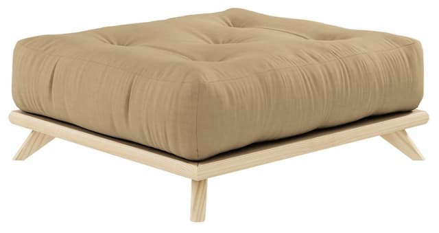 Hocker SENZA Polsterhocker passend zum Sofa SENZA DAYBED Kiefer natur