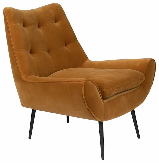 Lounge Sessel GLODIS Samtstoff WHISKEY von DutchBone