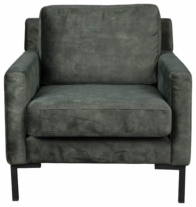 Sessel HOUDA Samtstoff FOREST Grün von DUTCHBONE