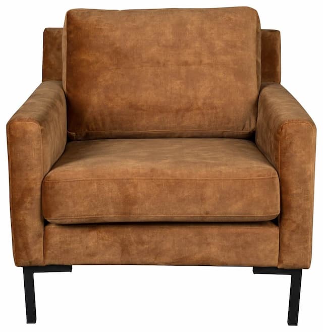 Sessel HOUDA Samtstoff CARAMEL von DUTCHBONE