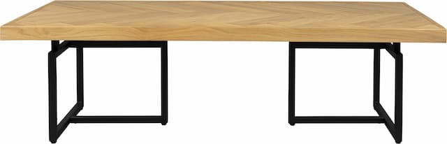 Couchtisch CLASS EICHE mit Fischgrät Platte 120 x 60 cm von DutchBone