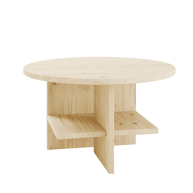 Couchtisch RONDURE 75 Kiefer massiv Natur lackiert von Karup