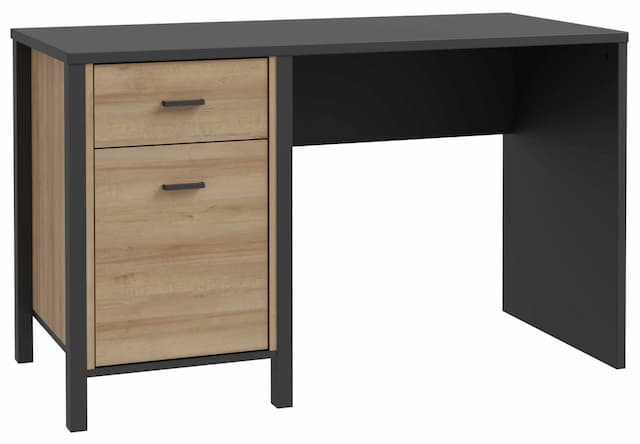Schreibtisch HIGH ROCK 120 cm Riviera Eiche Optik / Schwarz, von Forte