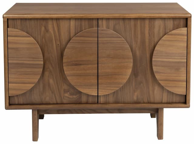 Sideboard GROOVE mit 2 Türen und Walnussfurnier von Zuiver
