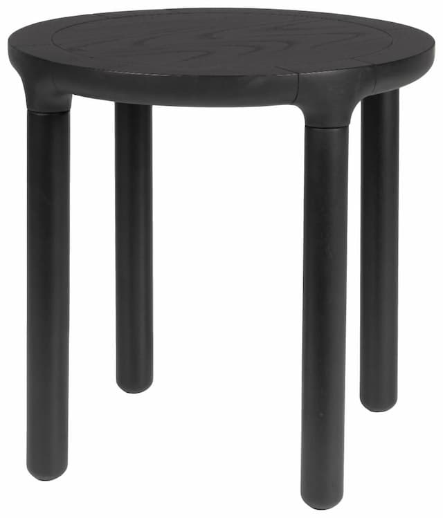 Beistelltisch STORM rund Ø 45 cm von Zuiver Schwarz lackiert