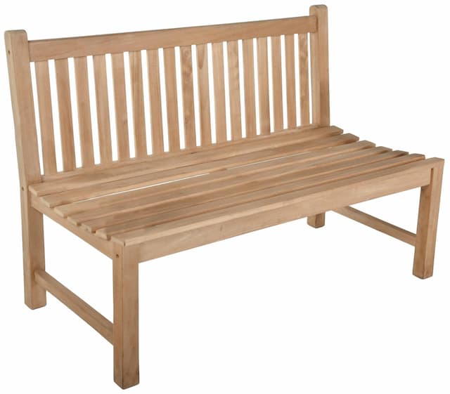 Teak Gartenbank SOLO 3-Sitzer 150 cm ohne Armlehne