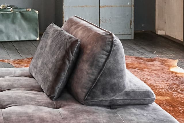 KAWOLA Rückenschlafzimmer,bettwaren,kissen WIOLO velvet anthrazit